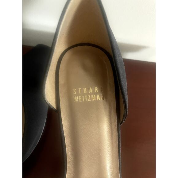 Stuart Weitzman Black D'orsay Slip On Pumps Sz 8 - Picture 13 of 15